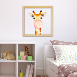 Wallity Cuadro decorativo enmarcado Multicolor 32 x 32 cm